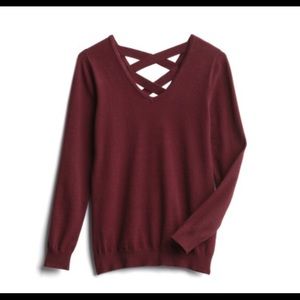 Mia Back Detail Pullover sz S